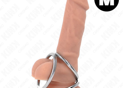 KINK - DREIFACH CHROM METALL PENISRING 3,8 CM BIS 5 CM MODELL 2