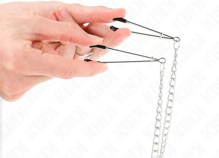 KINK - DREIFACH NIPPEL- UND KLITZISKLEMMEN MIT KETTE MODELL 1