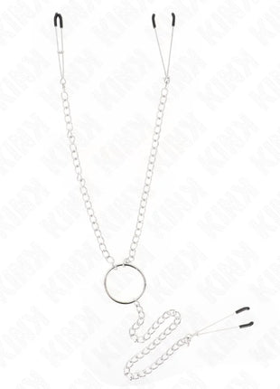 KINK - DREIFACH NIPPEL- UND KLITZISKLEMMEN MIT KETTE MODELL 1