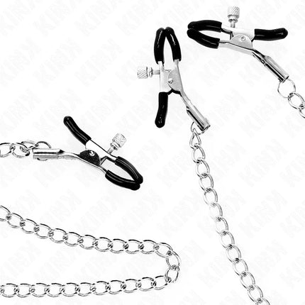 KINK - DREIFACH NIPPEL- UND KLITZISKLEMMEN MIT KETTE MODELL