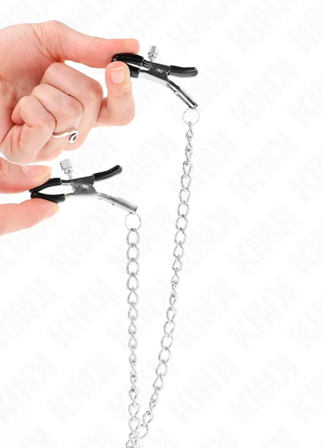 KINK - DREIFACH NIPPEL- UND KLITZISKLEMMEN MIT KETTE MODELL
