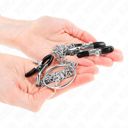 KINK - DREIFACH NIPPEL- UND KLITZISKLEMMEN MIT KETTE MODELL