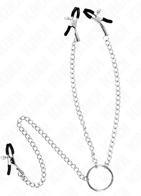 KINK - DREIFACH NIPPEL- UND KLITZISKLEMMEN MIT KETTE MODELL