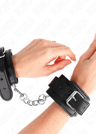 KINK - DÜNNE HANDGELENKFESSELN SCHWARZ VERSTELLBAR 21-33 CM
