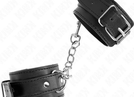 KINK - DÜNNE HANDGELENKFESSELN SCHWARZ VERSTELLBAR 21-33 CM