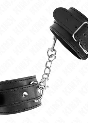 KINK - DÜNNE HANDGELENKFESSELN SCHWARZ VERSTELLBAR 21-33 CM