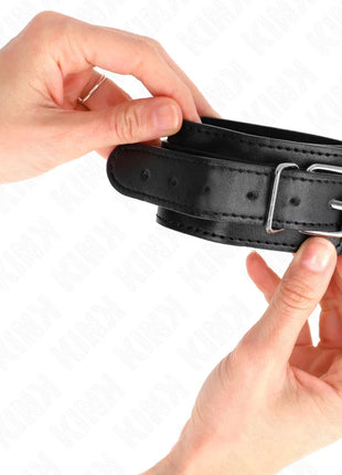 KINK - DÜNNE HANDGELENKFESSELN SCHWARZ VERSTELLBAR 21-33 CM