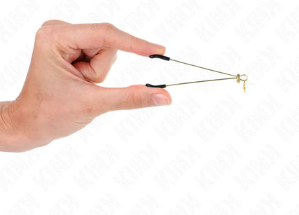 KINK - DÜNNE NIPPELKLEMMEN GOLD 7 CM