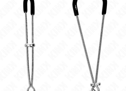 KINK - DÜNNE NIPPELKLEMMEN MIT DICKER KETTE 30 CM