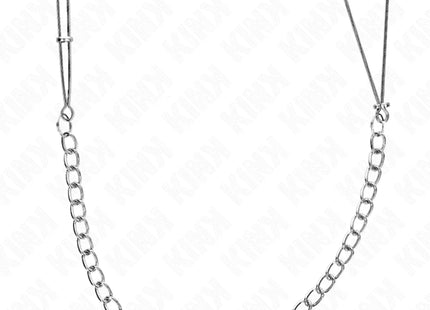 KINK - DÜNNE NIPPELKLEMMEN MIT DICKER KETTE 30 CM