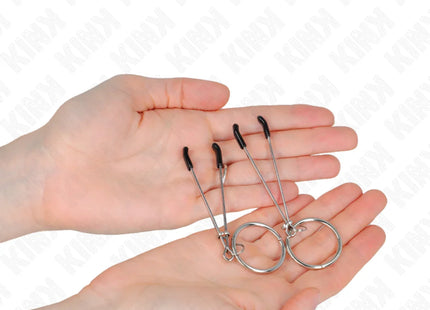 KINK - DÜNNE NIPPELKLEMMEN MIT O-RING 7 CM