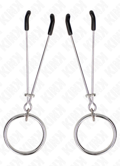 KINK - DÜNNE NIPPELKLEMMEN MIT O-RING 7 CM