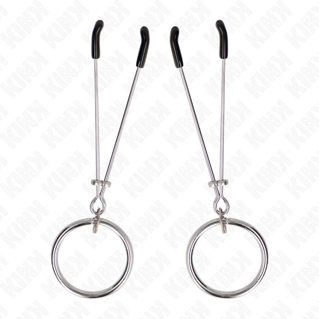 KINK - DÜNNE NIPPELKLEMMEN MIT O-RING 7 CM