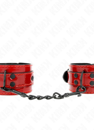 KINK - DUNKELROTE HANDGELENKMANSCHETTEN 23 X 5 CM