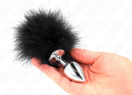 KINK - EDELSTAHL ANAL PLUG 11 x 7 CM MIT FEDER 11 CM