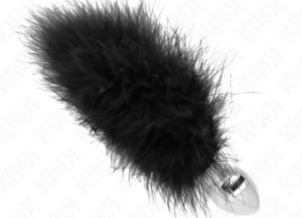 KINK - EDELSTAHL ANAL PLUG 11 x 7 CM MIT FEDER 11 CM
