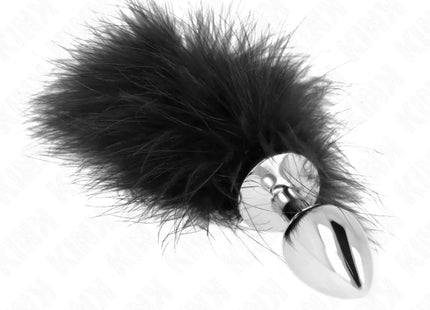 KINK - EDELSTAHL ANAL PLUG 11 x 7 CM MIT FEDER 11 CM