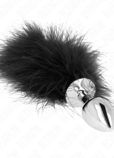 KINK - EDELSTAHL ANAL PLUG 11 x 7 CM MIT FEDER 11 CM