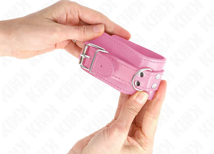 KINK - EINFACHE HANDGELENKSFESSELN ROSA VERSTELLBAR 20-23 CM X 5,5 CM