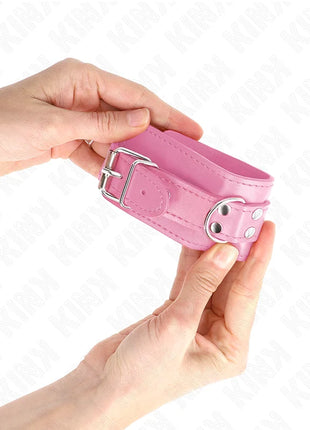 KINK - EINFACHE HANDGELENKSFESSELN ROSA VERSTELLBAR 20-23 CM X 5,5 CM