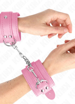 KINK - EINFACHE HANDGELENKSFESSELN ROSA VERSTELLBAR 20-23 CM X 5,5 CM