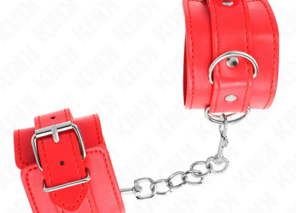 KINK - EINFACHE HANDGELENKSFESSELN ROT VERSTELLBAR 20-23 CM X 5,5 CM