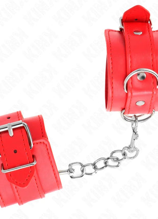 KINK - EINFACHE HANDGELENKSFESSELN ROT VERSTELLBAR 20-23 CM X 5,5 CM