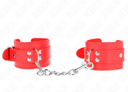 KINK - EINFACHE HANDGELENKSFESSELN ROT VERSTELLBAR 20-23 CM X 5,5 CM