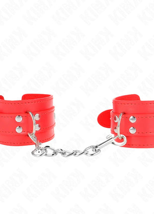 KINK - EINFACHE HANDGELENKSFESSELN ROT VERSTELLBAR 20-23 CM X 5,5 CM