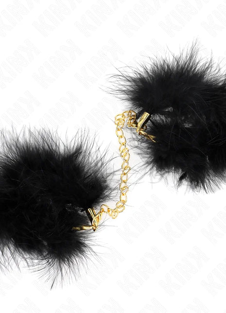 KINK - FEDERHANDMANSCHETTEN MIT GOLDKETTE MODELL