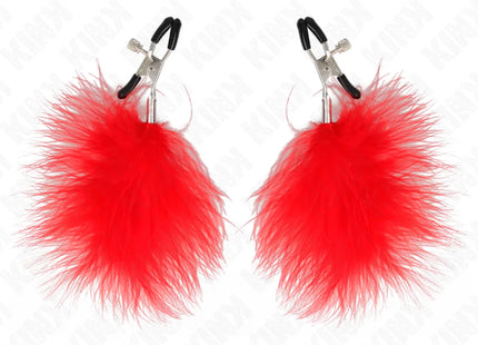 KINK - FEDERNIPPENKLEMME ROT 7 CM
