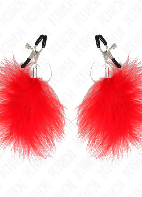 KINK - FEDERNIPPENKLEMME ROT 7 CM