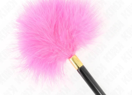 KINK - FUCHSIA GOLD METALL KITZELFEDERN 18 CM