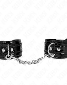 KINK - GLÄNZENDE NEOPREN-HANDMANSCHETTEN VERSTELLBAR 17-24 CM X 4,5 CM