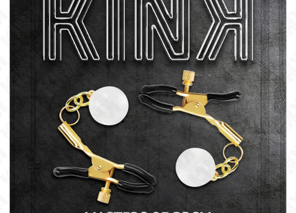 KINK - GLASPERLEN-NIPPELKLAMMERN GOLD 6 CM