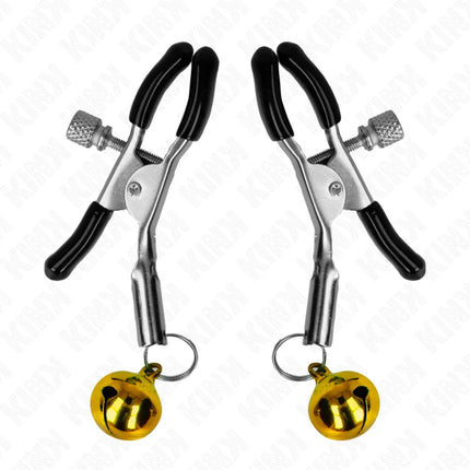 KINK - GOLDENE EINZELNE GLOCKEN-NIPPELNKLEMME 6 CM