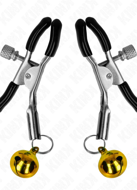 KINK - GOLDENE EINZELNE GLOCKEN-NIPPELNKLEMME 6 CM