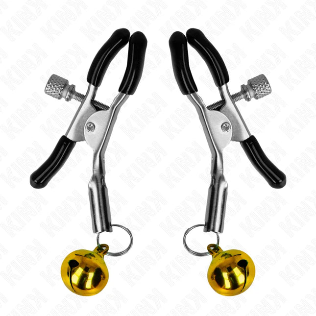 KINK - GOLDENE EINZELNE GLOCKEN-NIPPELNKLEMME 6 CM