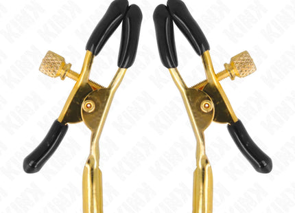 KINK - GOLDENE NIPPELKLEMMEN 6 CM