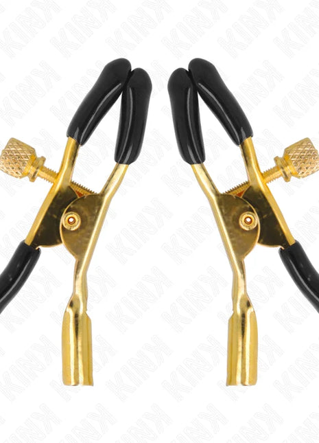 KINK - GOLDENE NIPPELKLEMMEN 6 CM