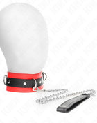 KINK - HALSBAND MIT GÜRTEL 65 CM MIT RIEMEN ROT 54 X 4,5 CM