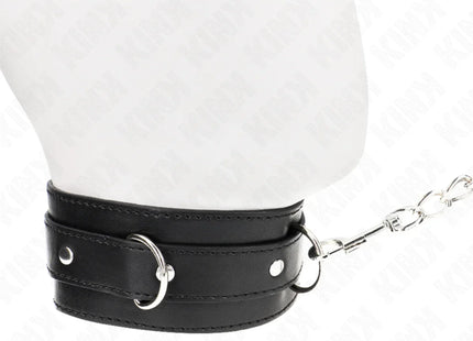 KINK - HALSBAND MIT GÜRTEL 65 CM MIT RIEMEN SCHWARZ 54 X 4,5 CM