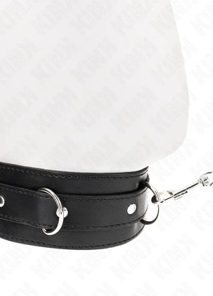 KINK - HALSBAND MIT GÜRTEL 65 CM MIT RIEMEN SCHWARZ 54 X 4,5 CM