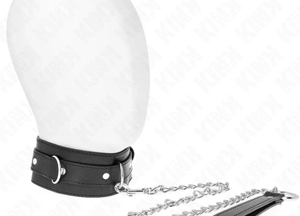 KINK - HALSBAND MIT GÜRTEL 65 CM MIT RIEMEN SCHWARZ 54 X 4,5 CM