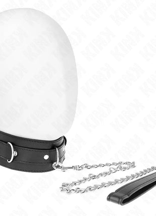 KINK - HALSBAND MIT GÜRTEL 65 CM MIT RIEMEN SCHWARZ 54 X 4,5 CM
