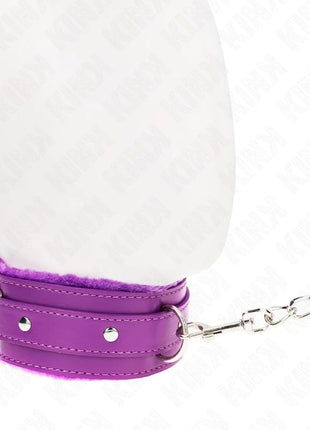 KINK - HALSBAND MIT LEINE 65 CM MIT EINSCHRÄNKUNGEN LILA 36-42 CM X 5,5 CM