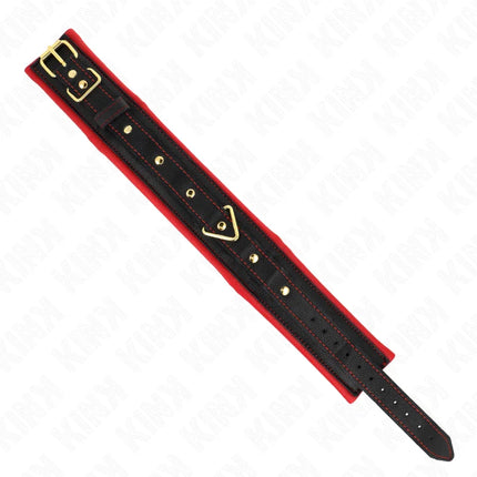 KINK - HALSBAND MIT LEINE AUS EINFACHER STOFF VERSTELLBAR 33-48 CM X 5,7 CM