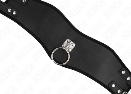 KINK - HALSKETTE 65 CM MIT BREITEM RIEMEN VERSTELLBAR 40-55 CM X 10 CM