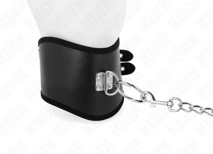 KINK - HALSKETTE 65 CM MIT BREITEM RIEMEN VERSTELLBAR 40-55 CM X 10 CM