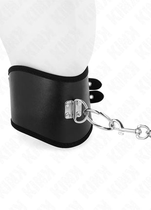 KINK - HALSKETTE 65 CM MIT BREITEM RIEMEN VERSTELLBAR 40-55 CM X 10 CM